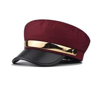 TingHaoO Cappello britannico da donna casual berretti con forma ottagonale durata poliestere misto cotone viaggio amichevole pieghevole alla moda britannico per shopping e viaggi, Porpora, Taglia