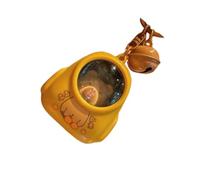 TingHaoO Cartone animato Scuola Animale Luce Notte Portachiavi Luminoso Capibara Portachiavi Elegante Zaino Decorazione Per Le Donne Fascino Zaino, Cachi, Taglia unica