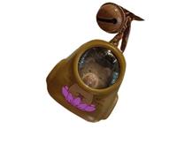 TingHaoO Cartone animato Scuola Animale Luce Notte Portachiavi Luminoso Capibara Portachiavi Elegante Zaino Decorazione Per Le Donne Fascino Zaino, A, Taglia unica