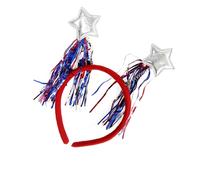 TingHaoO Cerchietto per capelli con motivo a cuore, accessorio per capelli per occasioni festive, colore: rosso, bianco, blu