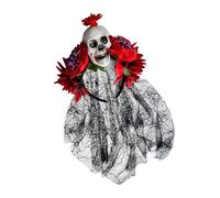 TingHaoO Cerchietto per capelli in pizzo con rose in resina, motivo ragnatela gotica, per Halloween, feste punk e cosplay, confortevole fascia per capelli gotica per una lunga durata