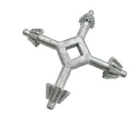 TingHaoO Chiave a 4 vie, pratica chiave a quattro teste, per trapano, mandrini, mandrini a 4 vie