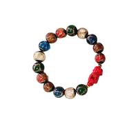 TingHaoO Collana con perline a forma di animale fatta a mano, accessorio alla moda per attirare prosperità e successo amici e familiari, 10 mm, come descritto