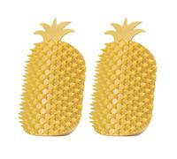 TingHaoO Confezione da 2 pettini massaggianti a forma di ananas, per la manutenzione degli artigli e il tempo libero dei gatti