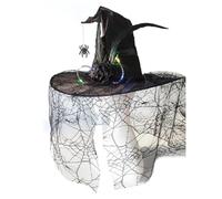 TingHaoO Cosplay Props Witch Hat Spiderweb Net Wizard All Age Halloween Party Gioco di ruolo Strega Cloche Copricapo Costume Cosplay Cappello Mago