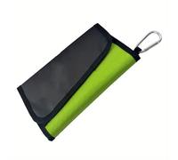 TingHaoO Custodia a portafoglio con 6 tasche per esche da pesca, borsa interna con moschettone e accessori