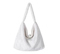 TingHaoO Elegante borsa a tracolla da donna, con paillettes, da sera, per lavoro, shopping e occasioni speciali, bianco, One Size