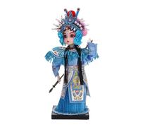 TingHaoO Elegante statuetta di Opere di Pechino con base personaggi tradizionali cinesi bambole burattino per festival ed eventi speciali regalo