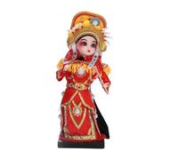 TingHaoO Elegante statuetta di Opere di Pechino con base personaggi tradizionali cinesi bambole burattino per festival ed eventi speciali regalo