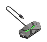 TingHaoO Espansore USB a 4 porte/7 porte per PC portatile Keyborad Hub USB 2.0 Trasferimento dati ad alta velocità Expander Splitter USB con luce