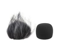 TingHaoO Mini-size Mic Peloso Spugna Copertura Kit Microfono Palmare Per Zoom H1 Recorder Mic Furry & Foam Ricambi Schiuma Filtro Olio Bel Ray