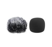 TingHaoO Mini-size Mic Peloso Spugna Copertura Kit Microfono Palmare Per Zoom H1 Recorder Mic Furry & Foam Ricambi Schiuma Filtro Olio Bel Ray