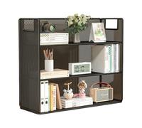 TingHaoO Organizzatori da scrivania Supporto di archiviazione Organizzatori di file in metallo Multi Tiered Bookshelf Book Storage Display Rack