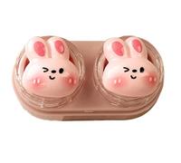 TingHaoO Pratico set di contenitori per lenti con design scorrevole e a prova di perdite, custodia per lenti con strumento di rimozione delle lenti da viaggio, A