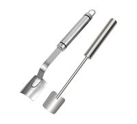 TingHaoO Set di 2 utensili per la lavorazione del mais con manico lungo esteso in acciaio inox pannocchie utensili per la lavorazione del mais