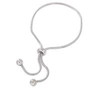 TingHaoO Versatile chiusura scorrevole catena in rame serpente osso leggero design perline gioielli non sensibili catena serpentina non sensibile, Misura unica, come descritto