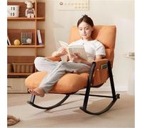 TINGMIAN Comoda Sedia Dondolo Esterno Sedia Reclinabile Soggiorno Con Cuscino E Borsa Portaoggetti Extra Large For Patio, Prato E Campeggio