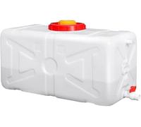 TINGMIAN Contenitore in plastica spessa per serbatoio dell'acqua all'aperto, contenitore multifunzionale da 50 l/110 l/200 l/340 l, quadrato orizzontale (110 l)