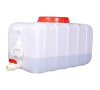 TINGMIAN Contenitore per l'acqua portatile da 25 l/50 l/100 l/150 l/200 l, secchio con rubinetto, per escursionismo, picnic, viaggi e barbecue all'aperto (bianco, 25 l)