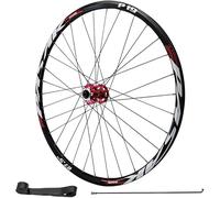 TINGMIAN Ruote MTB Cerchione Bicicletta Lega Alluminio, Cuscinetto Sigillato HG Perno Passante 142 Mm, Cerchione Anteriore 32H for Cassetta Da 7-12 Velocità(THRU AXLE Front wheel,26 inch)