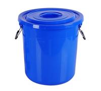 TINGMIAN Secchi in plastica per uso alimentare, contenitori per acqua industriale per uso domestico, grande capacità, botti di fermentazione (blu, 50 L)