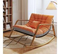 TINGMIAN Sedie Dondolo Giardino Grandi Dimensioni con Poltrona Con Schienale Alto Sedie A Dondolo Con Supporto Da 180Kg Salotto Moderno Con Struttura In Ferro For Soggiorno, Camera Letto(Multicolored2