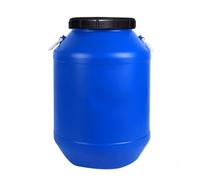 TINGMIAN Serbatoio dell'acqua 20L/30L/50L/60L, contenitore per uso domestico, plastica per uso alimentare, grande campo circolare (blu, 60L)