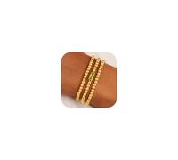 TINGN 3 bracciali da donna placcati in oro 14 carati, con pietre di 12 mesi, in oro elasticizzato, alla moda, idea regalo di compleanno per donne e ragazze, Rame