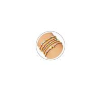 TINGN 5 bracciali colorati con perle da donna in oro - braccialetto a forma di cuore per bambini e ragazze, personalizzati con lettere dalla A alla Z, regalo di compleanno personalizzato per fidanzata