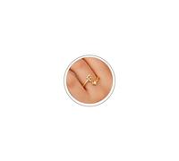 TINGN anello in oro per donne e ragazze - 14K oro placcato oro impermeabile anelli a cuore con lettere anello impilabile anello impilabile promessa pollice anello di dichiarazione regalo per donne