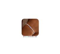 TINGN Bracciale da donna in argento, con pietre di 12 mesi, con perline elasticizzate, idea regalo di compleanno per donne e ragazze, Rame