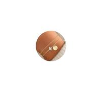 TINGN Bracciale da donna in oro 14 carati, placcato oro 14 carati, a forma di quadrifoglio, a dischi monogrammi, regali personalizzati per donne, adolescenti, ragazze, gioielli da donna