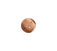 TINGN Bracciale da donna in oro 14 carati, placcato oro 14 carati, con lettere, personalizzato, con perle, regalo per donne, fidanzate, adolescenti, ragazze, gioielli da donna