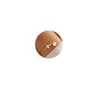TINGN Bracciale da donna in oro con croce - placcato oro 14 carati a strati personalizzati con lettere monogramma fette bracciale da donna in oro oro placcato battesimo regalo per donne adolescenti