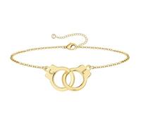 TINGN Bracciale da donna in oro con due lettere, placcato oro 14 carati, con lettere, bracciale per adolescenti, ragazze, gioielli in oro, regali personalizzati