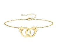 TINGN Bracciale da donna in oro con due lettere, placcato oro 14 carati, con lettere, bracciale per adolescenti, ragazze, gioielli in oro, regali personalizzati