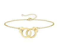 TINGN Bracciale da donna in oro con due lettere, placcato oro 14 carati, con lettere, bracciale per adolescenti, ragazze, gioielli in oro, regali personalizzati