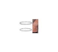 TINGN Bracciale da uomo in argento 316L in acciaio inox cubano, corda ro, set di gioielli regalo per uomini, papà, fidanzato, marito, Acciaio inossidabile