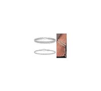 TINGN Bracciale da uomo in argento 316L in acciaio inox cubano, corda ro, set di gioielli regalo per uomini, papà, fidanzato, marito, Acciaio inossidabile