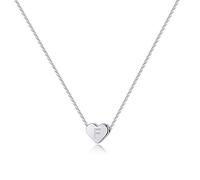 TINGN Collana con Iniziale per Donne Ragazze, Ciondolo a Cuore Argento per Ragazze Lettera Collana Iniziale Donna Catena Argento con Lettere per Donne Ragazze Gioielli per Donne Regali per Ragazze (F)