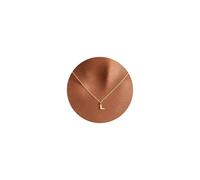 TINGN Collana con lettere in oro - 14 carati con lettere dalla A alla Z, collana in oro da donna, gioielli alla moda, regali personalizzati per adolescenti, ragazze, regali per donne, Ottone