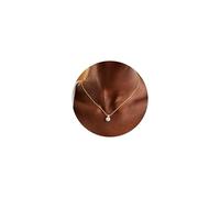 TINGN Collana da donna con perle d'oro, placcata in oro 14 carati, elegante collana girocollo per donne, gioielli alla moda di alta qualità, Rame