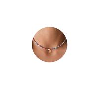 TINGN Collana girocollo con perline colorate per ragazze e donne, collana girocollo con perline fatte a mano, collana con iniziali bohémien, gioielli per ragazze, adolescenti, ragazze, regali di
