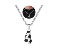 TINGN Collana in argento da uomo in acciaio inox catena da calcio digitale 1-20 ciondolo gioielli di moda per 2026 Mondiali Regali di San Valentino per uomini lui padre amico marito, Acciaio