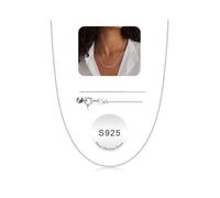 TINGN Collana in argento sterling 925, 0,8 mm, da donna in argento 925, senza ciondolo, catena rolò da donna, colore: argento/oro, 61 cm (24 zoll), Argento sterling