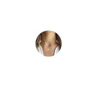 TINGN Collana in oro da donna, collana da donna in oro, collana da donna, gioielli da donna, collana a stratificazione, collana da donna, regalo personalizzata, collana con lettere dalla A alla Z