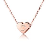 TINGN D Initial Heart Collane Donne, Cuore Lettera Collana per le Donne Ragazze Dainty Collana Iniziale per i Bambini Alfabeto Cuore Collana Iniziale per i Bambini Gioielli per le Ragazze