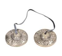 Tingsha Tibetano Campanello da Meditazione, Rame Puro Doppia Campana, Strumento Percussione - Suono Armonico, Terapia del Suono, Armonizza Spazi e Energia