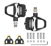 TINGSING Pedali SPD per bici da strada, leggeri pedali senza clip con tacchetti, set ampia piattaforma per BMX/MTB/Spin/Gravel/Touring/Indoor Bike 9/16"