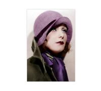 TINGTOEO Greta Garbo C. 1932 - Poster su tela, stile retrò, attrice hollywoodiana, decorazione artistica da parete per soggiorno, camera da letto, senza cornice, 30 x 45 cm